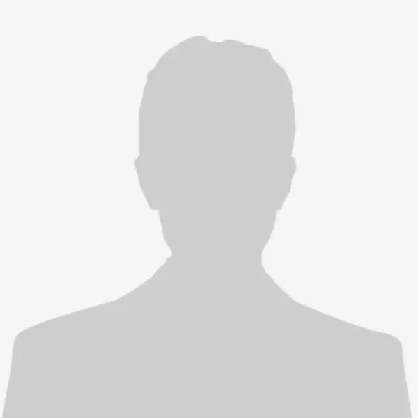 männliche Silhouette in grau